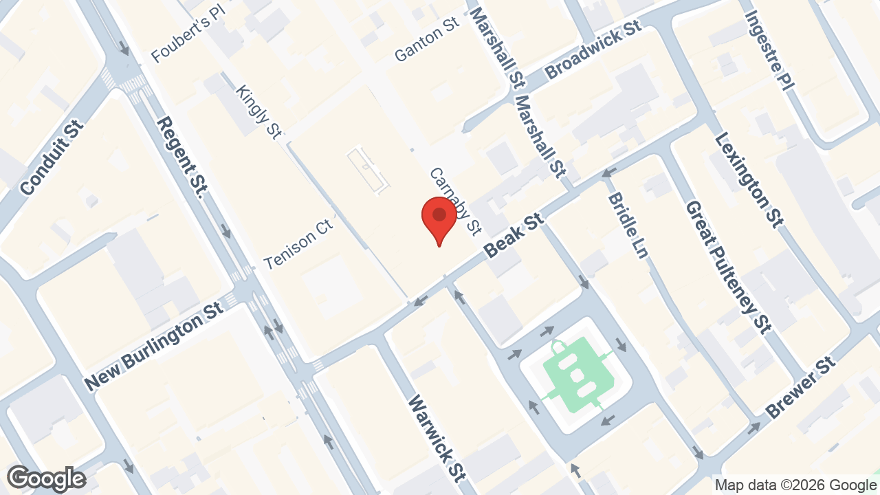 Map showing the location of The Cuckoo Club