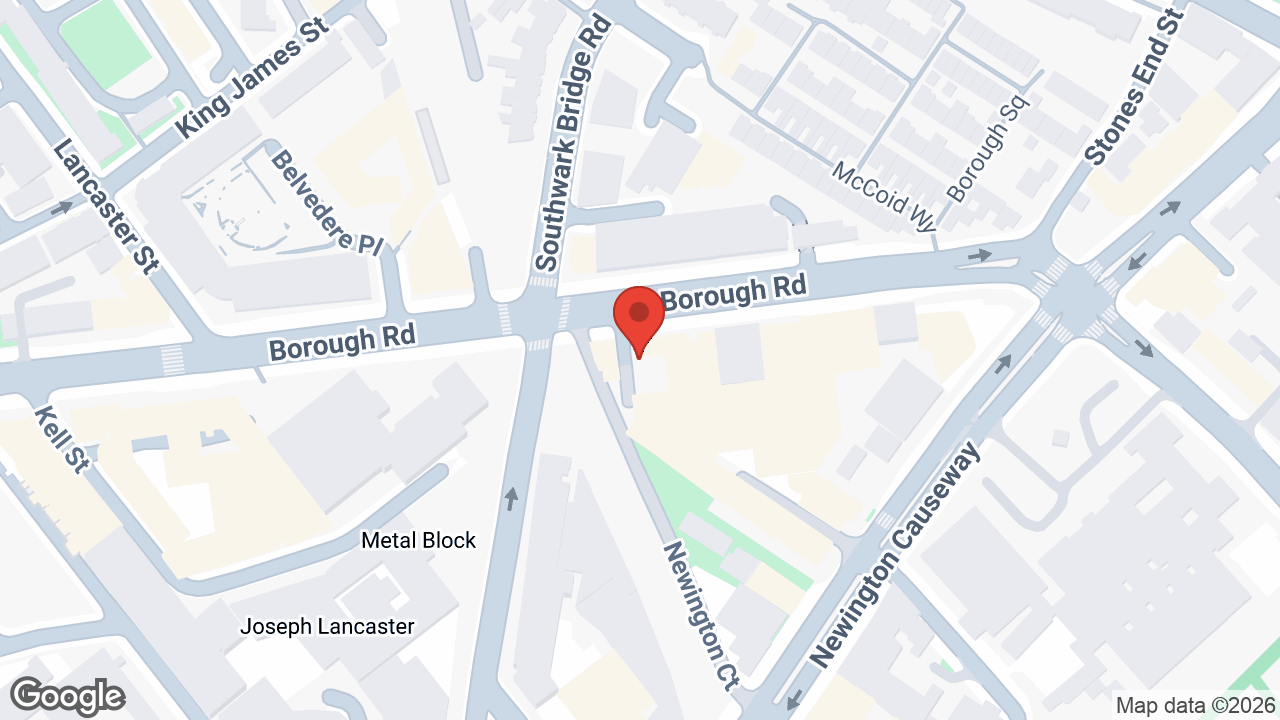 Map showing the location of Ministry of Sound