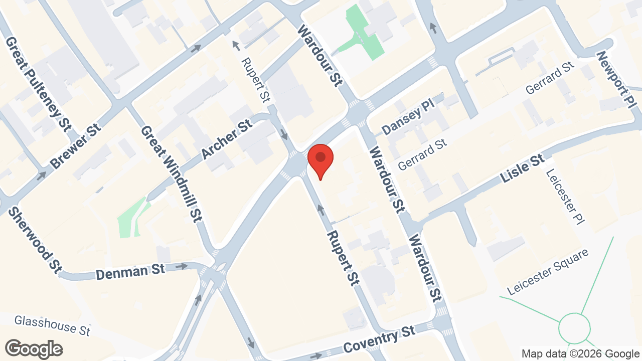 Map showing the location of The Palomar